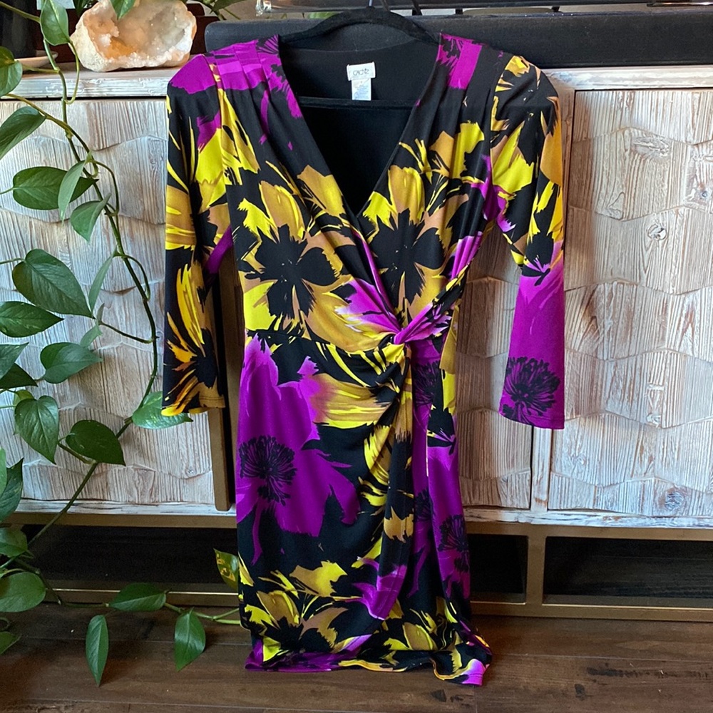Cache 3/4 Length Sleeve Dress